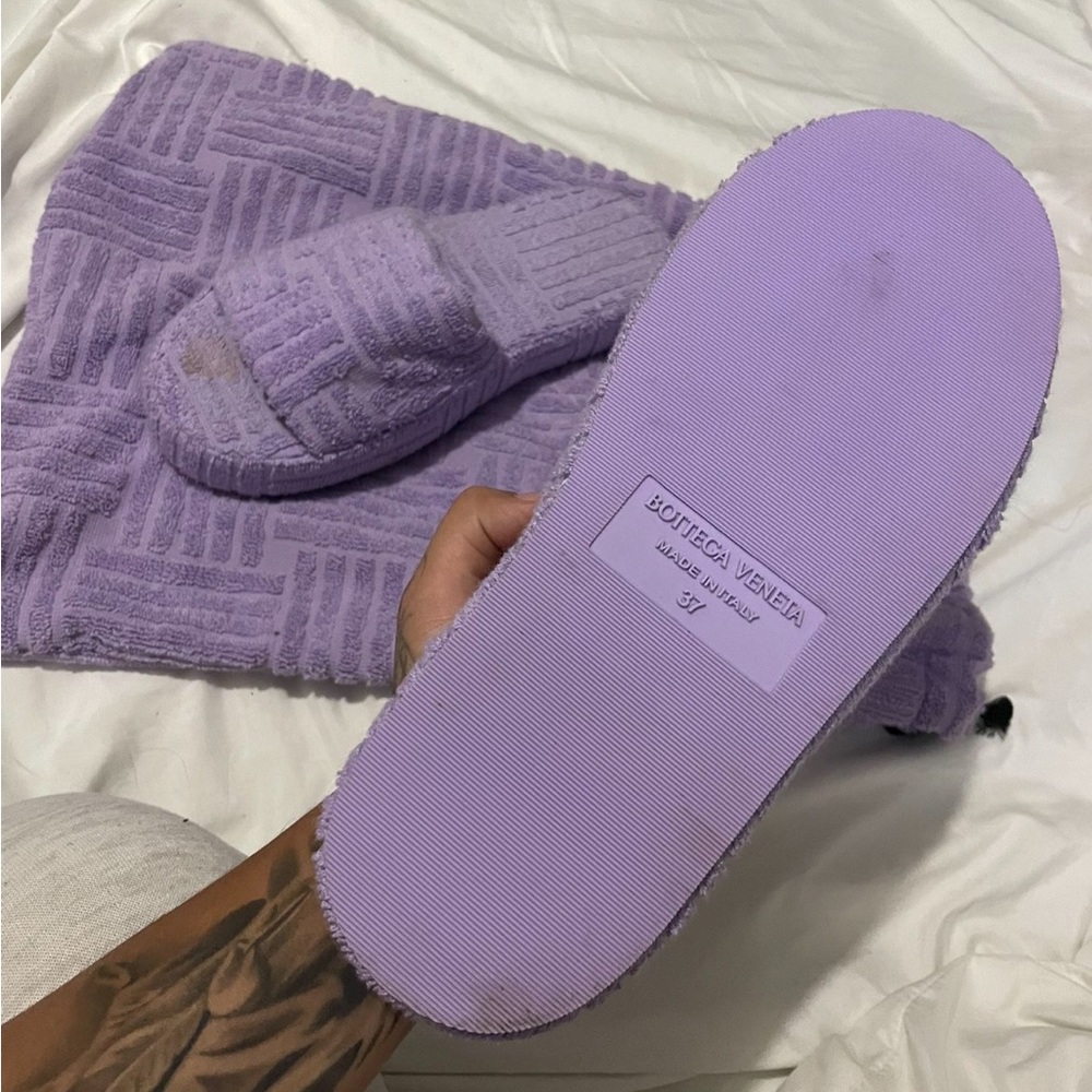 AUTHENTIC Bottega Veneta Purple slides